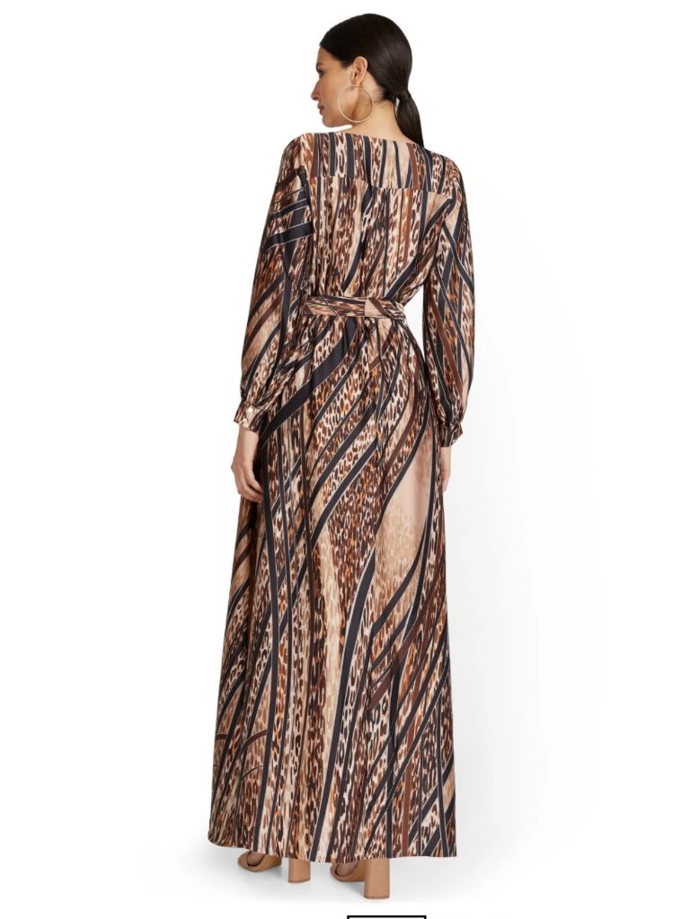 New York & Company Leopard Print Faux Wrap w/ POCKETS XXL | EUC - Picture 3 of 15